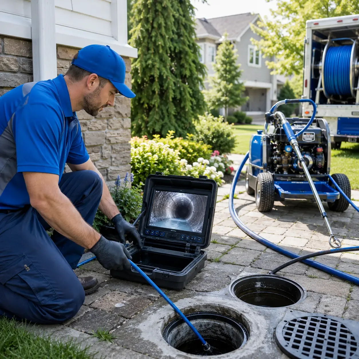Outdoor drain cleaning professionals serving Ville Platte, LA